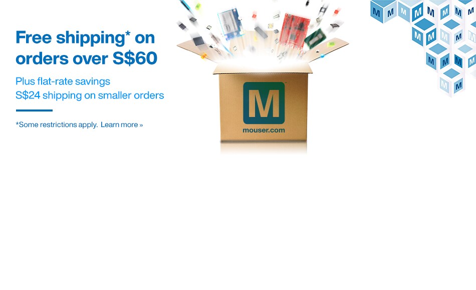 Free Shipping* on orders over S$60 - Plus Flat-Rate Savings S$24 shipping on smaller orders, FedEx or DHL 2-4 Day Delivery.  *Some restrictions apply.