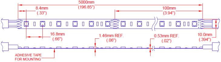 JKL Components ZFS-105000-24RGB 24V RGB LED Flex Ribbon JKL Components ZFS-105000-24RGB 24V RGB LED Flex Ribbon