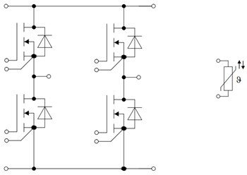 Application Circuit Diagram - Infineon Technologies 1200V CoolSiC™ Modules