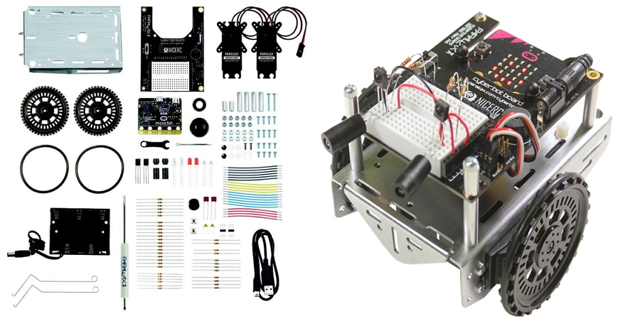 Chart - Parallax cyber:bot Robot Kit with micro:bit
