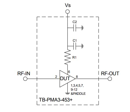Application Circuit Diagram - Mini-Circuits PMA3 MMIC Amplifiers