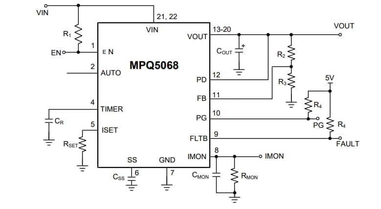 MPQ5068 Hot Swap Protection Device MPS Mouser