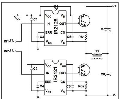 gate-drive circuit controls a pair of IGBTs in a bipolar H-bridge gate-drive circuit controls a pair of IGBTs in a bipolar H-bridge